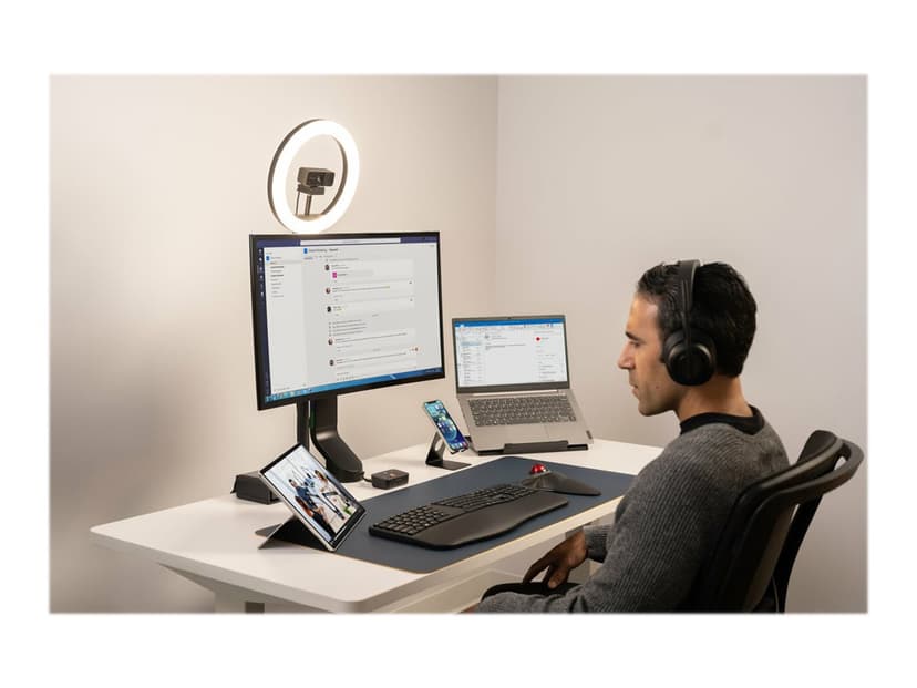 Kensington SmartFit Space Saving Single Arm Black
