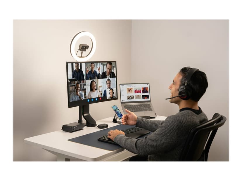 Kensington SmartFit Space Saving Single Arm Black