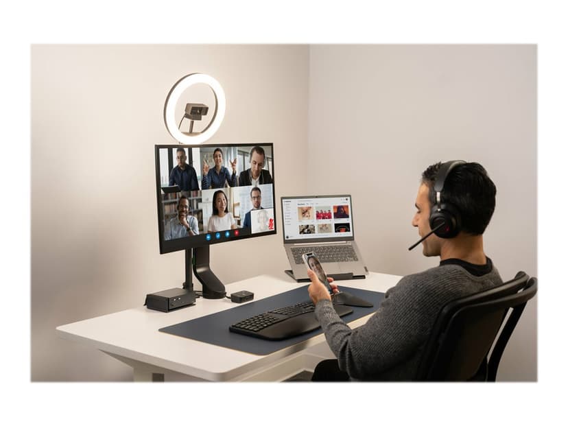 Kensington SmartFit Space Saving Single Arm Black