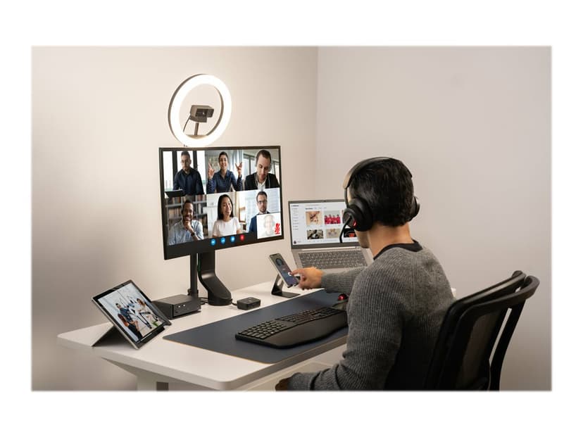 Kensington SmartFit Space Saving Single Arm Black