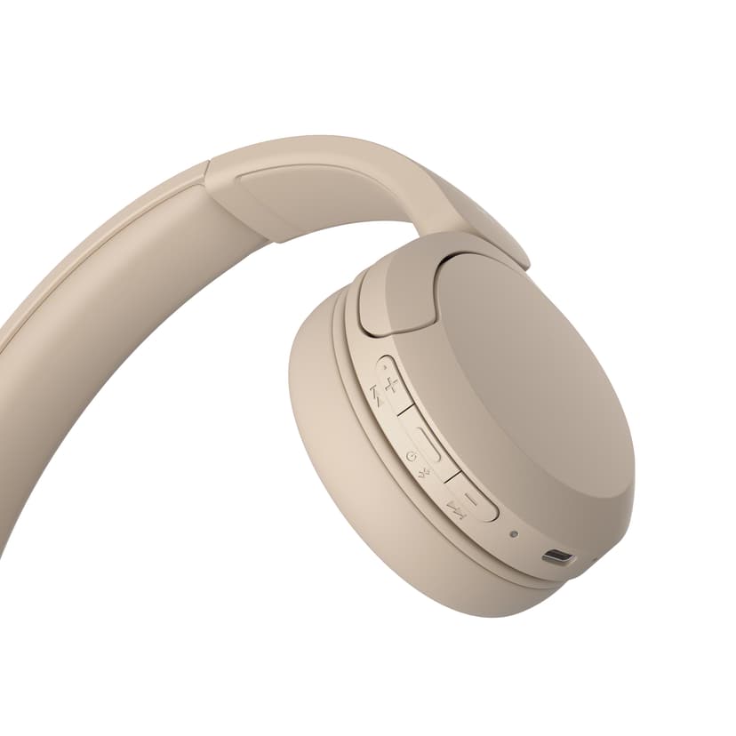 Sony WH-CH520 Trådlösa Hörlurar Stereo USB-C Gräddfärgad