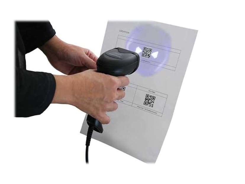 Datalogic QuickScan D2590 2D USB-Kit musta + jalusta
