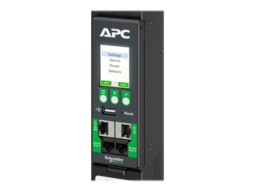 APC APDU10350SM - Switched & Metered-by-Outlet, 0U, 32A, 400V, (24x) C13/15 + (24x) C13/15/19/21, IEC60309 32A 3Fase stekker