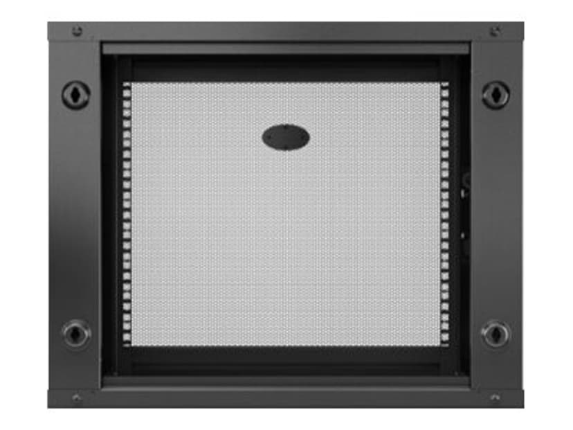 APC NetShelter WX 9U Single Hinged Wall-mount Enclosure 400mm Deep. Veggmonterbar hylle Sort