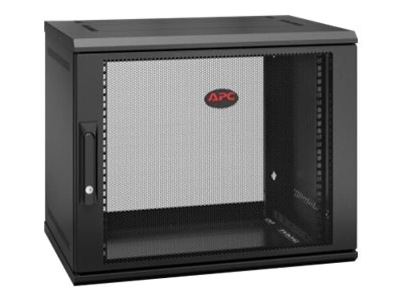 APC NetShelter WX 9U Single Hinged Wall-mount Enclosure 400mm Deep. Väggmonterad rack Svart