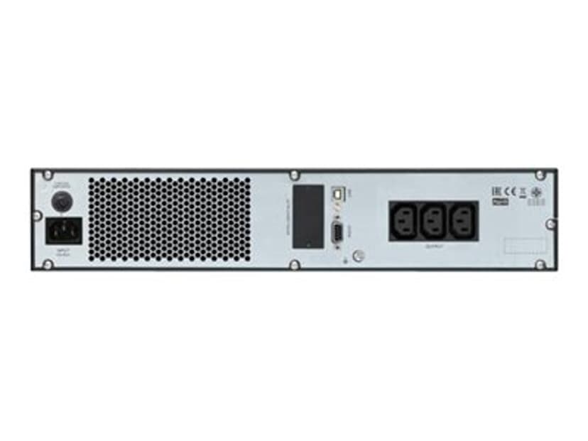 APC SRV1KRIRK UPS-virtalähde Taajuuden kaksoismuunnos (verkossa) 1 kVA 800 W 3 AC-pistorasia(a)