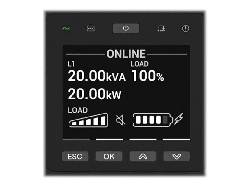 APC Smart-UPS On-Line SRTG15KXLI Noodstroomvoeding, 15kW, 230V&400V hardwired in&uit, NMC