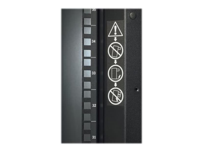 APC NetShelter SX 48U 600mm(b) x 1200mm(d) 19" IT rack, behuizing met zijpanelen, zwart