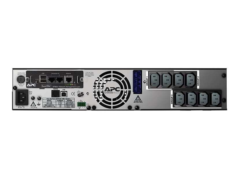 APC Smart-UPS UPS-virtalähde Linjainteraktiivinen 1,5 kVA 1200 W 8 AC-pistorasia(a)