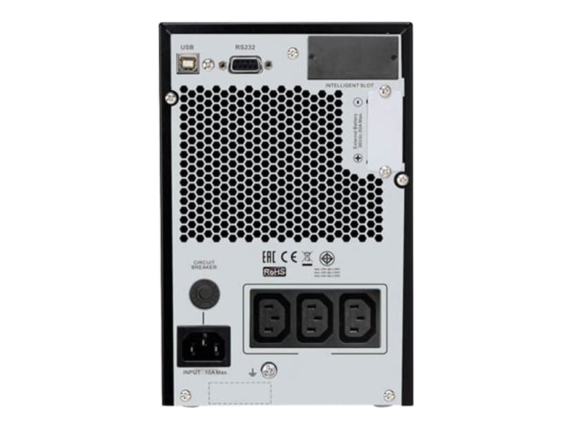 APC SRV1KIL uforstyrrbar strømforsyning (UPS) Dobbeltkonvertering (Online) 1 kVA 800 W 3 AC-utganger