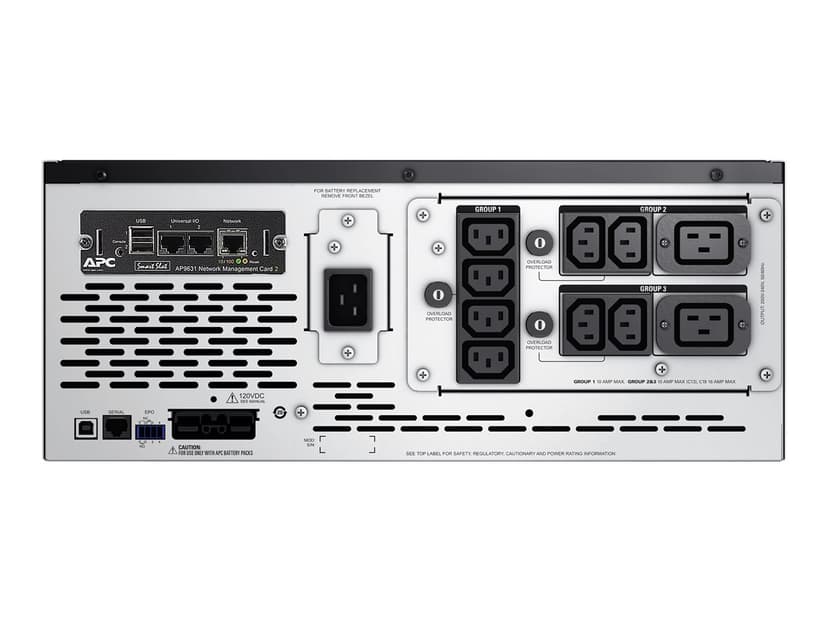 APC Smart-UPS strömskydd (UPS) Linjeinteraktiv 3 kVA 2700 W 10 AC-utgångar