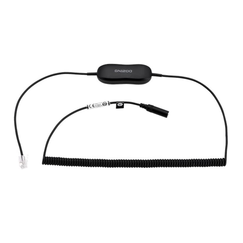 Jabra GN1200 | RJ-9 - 3.5mm Headset Adapter for Cisco: 69XX, 79XX 8961, 99XX Musta