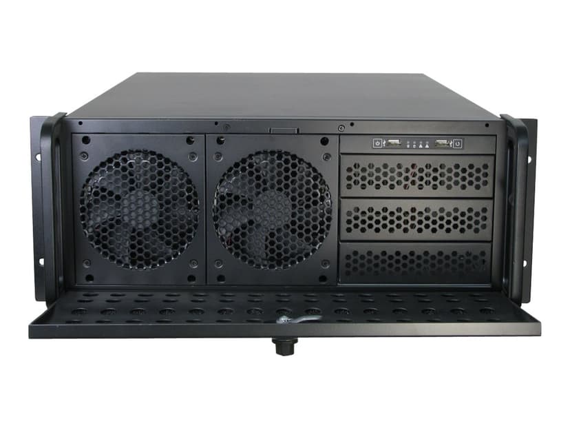 Inter-Tech 4U4129L 19" 4U Rack Metallisk, Silver