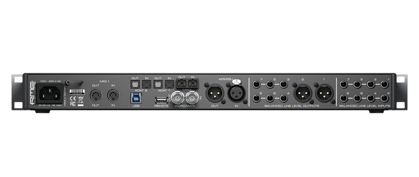 RME Fireface Ufx Iii 188 Channel 24/192 Usb 3 Interface