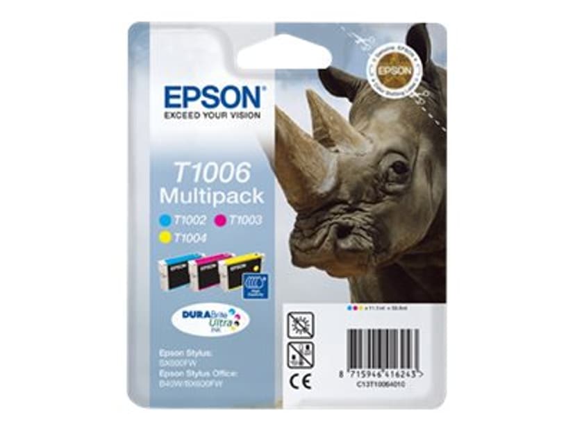 Epson Bläck Multipack T1006 - BX600 (C,M,Y)