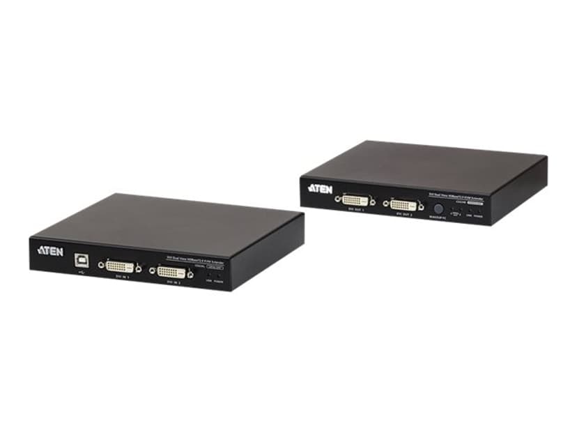 Aten USB DVI Dual View HDBaseT™ 2.0 KVM-extender (1920 x 1200 @100 m)