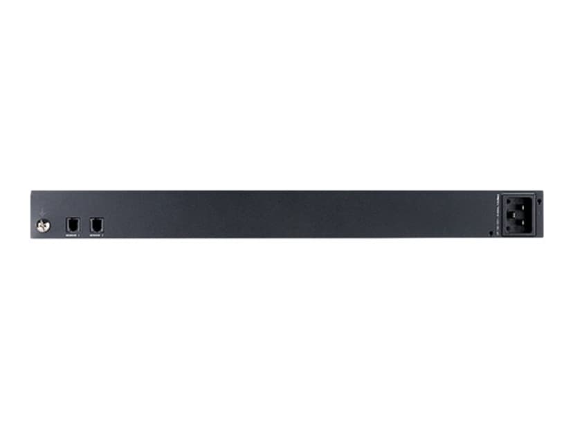 Aten Miljösmart 1U-PDU med 8 uttag, utgångsmätnings- och omkopplingsfunktion och specifikationen 20A/16A