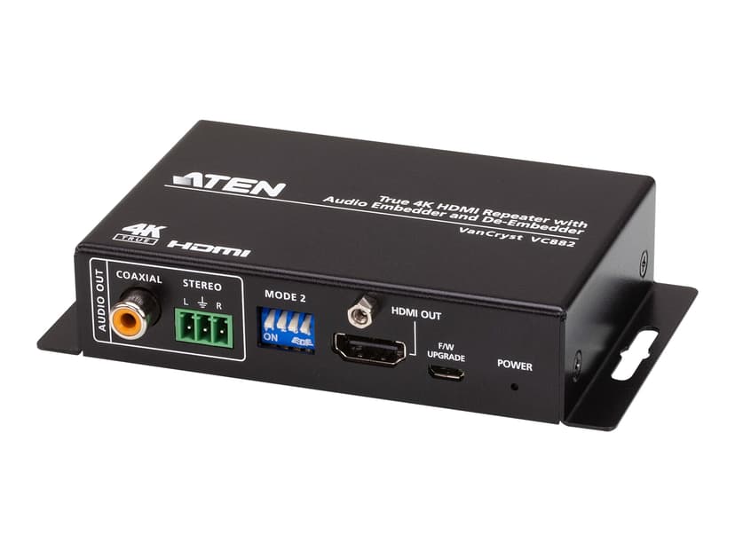 Aten True 4K HDMI Repeater med Audio Embedder och De-Embedder