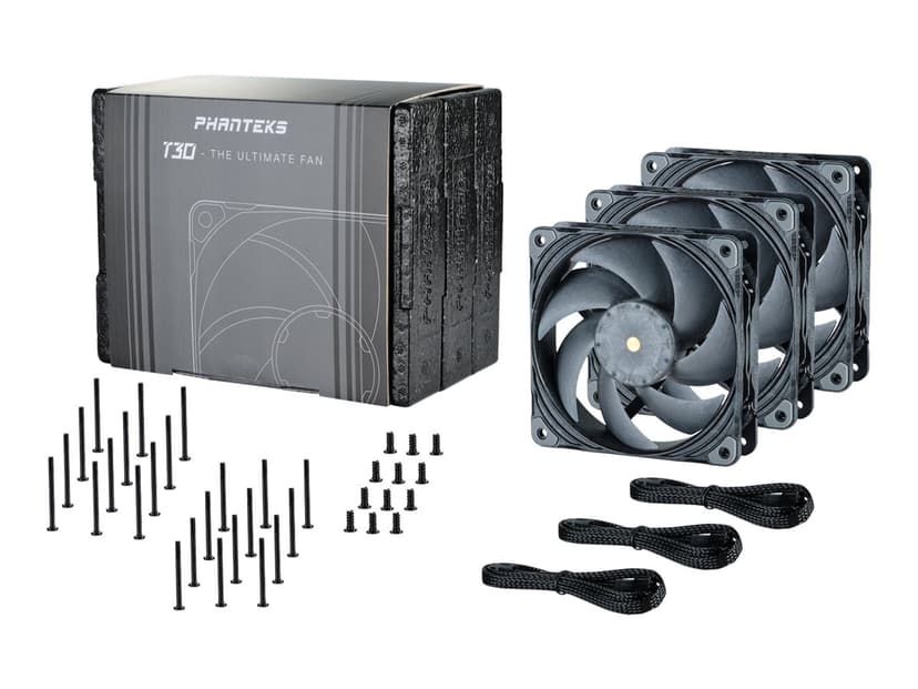 Phanteks T30 120 PWM Triple-Mode 3-P Fläkt Grå