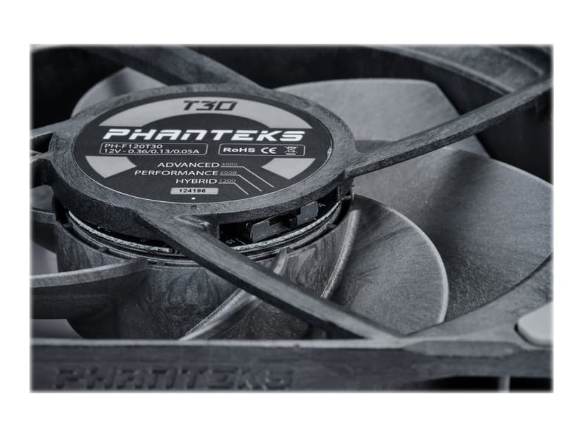Phanteks T30 120 PWM Triple-Mode Fläkt Svart