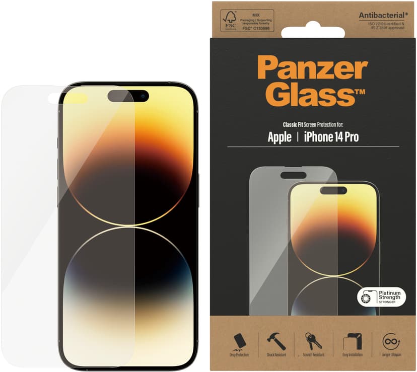 Panzerglass Classic Fit skärmskydd iPhone 14 Pro