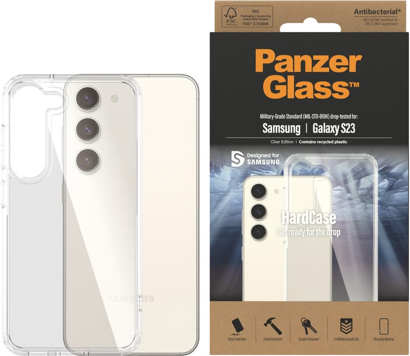 Panzerglass HardCase Samsung Galaxy S23 Läpinäkyvä