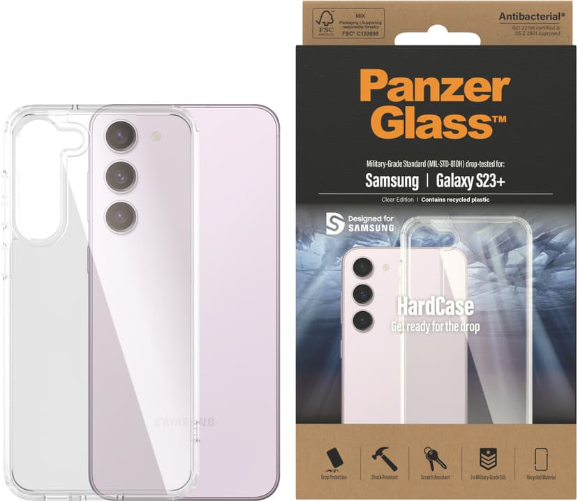 Panzerglass HardCase Samsung Galaxy S23+ Gjennomsiktig