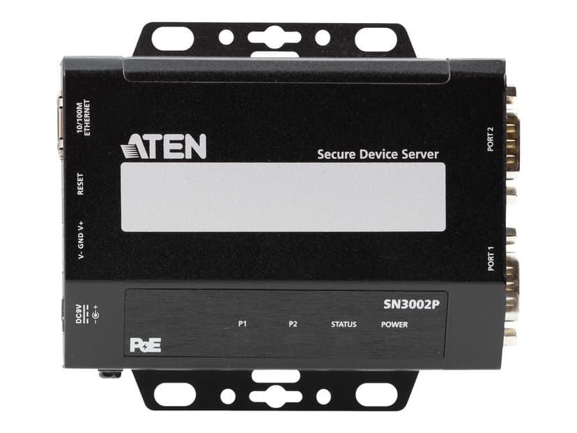Aten 2-Port RS-232 Secure Device Server Over Ethernet PoE