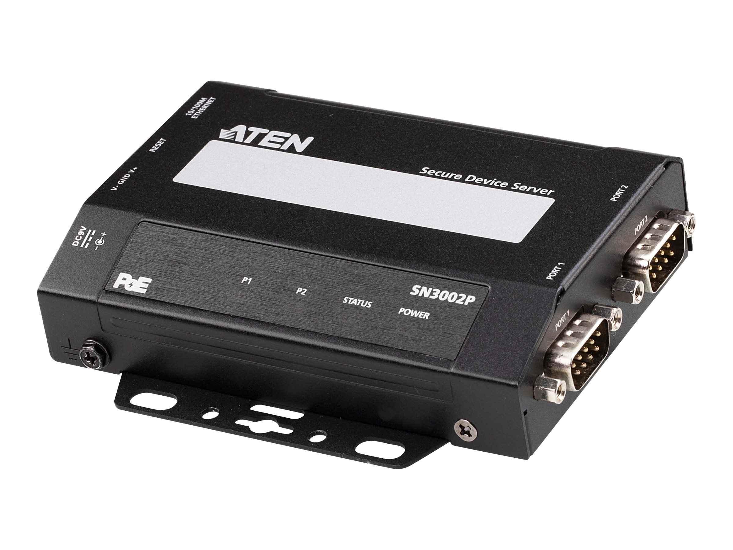 Aten 2-Port RS-232 Secure Device Server Over Ethernet PoE