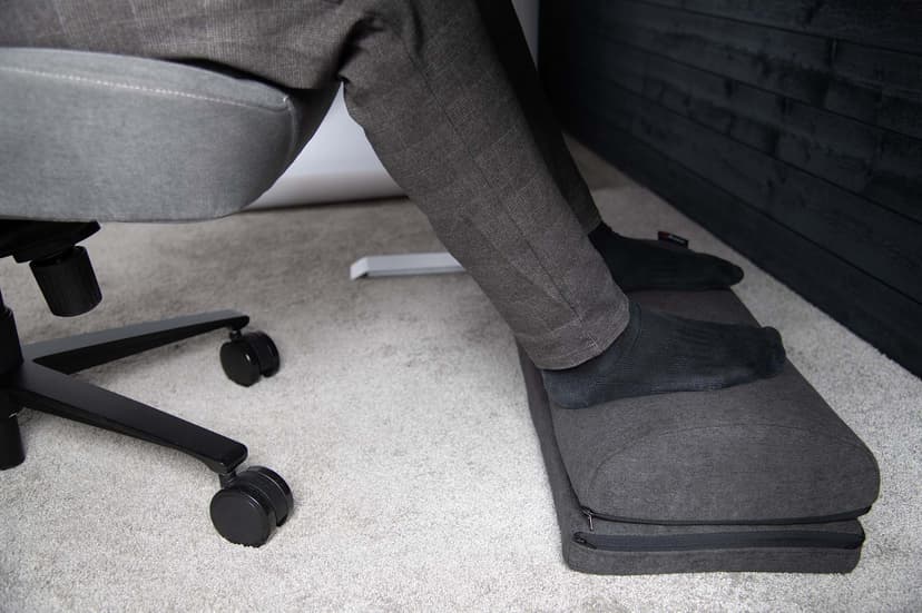 Arozzi Footrest Soft Fabric Dark Grey