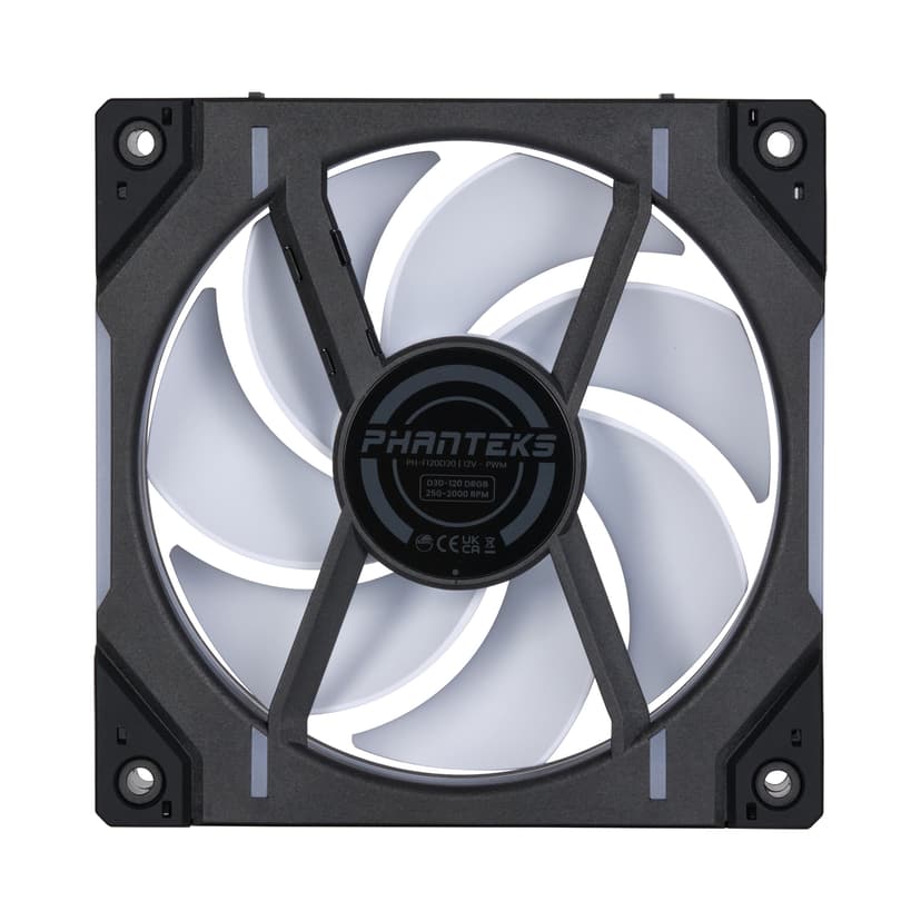 Phanteks D30 120MM  PWM DRGB 3-P Tuuletin Musta