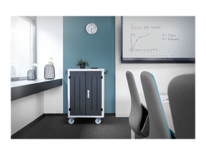 Digitus DN-45002 wagen en kast voor management van draagbare apparatuur Vrijstaand Zwart
