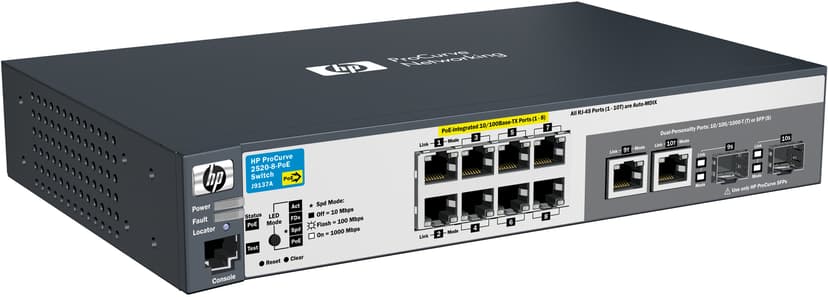 HPE 2520-8-POE Switch