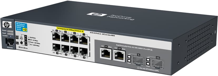 HPE 2520-8-POE Switch