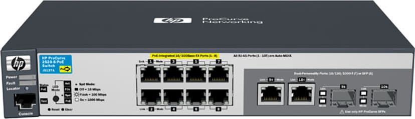 HPE 2520-8-POE Switch