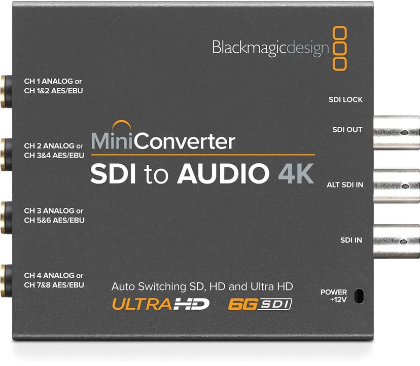 Blackmagic Design Mini Converter SDI to Audio 4K Aktiivinen videomuunnin 3840 x 2160, -