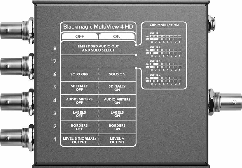 Blackmagic Design HDL-MULTIP3G/04HD videosignalomformer 1920 x 1080 piksler