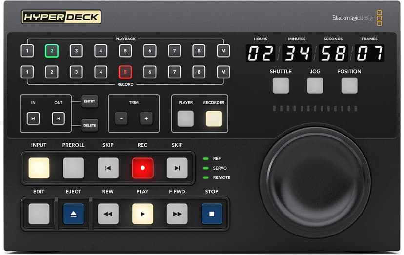 Blackmagic Design HYPERD/RSTEXCTR digitaalisen videotallentimen lisätarvike Ohjauspaneeli AC Musta 1 kpl