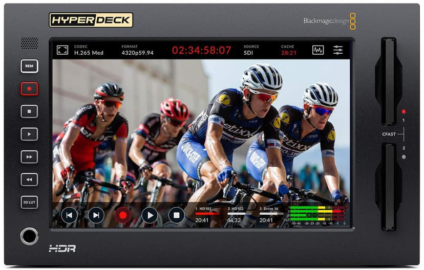 Blackmagic Design HYPERD/RSTEX8KHDR digital videoopptaker Sort