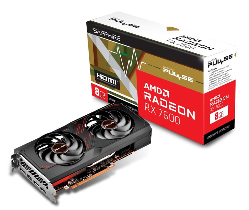 Sapphire Radeon RX 7600 Pulse Gaming 8GB