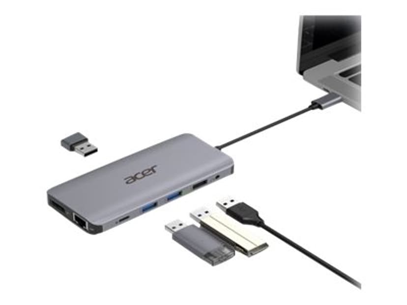 Acer 12-in-1 Type-C Dongle Kabel USB 3.2 Gen 1 (3.1 Gen 1) Type-C Silver USB-C 3.2 Gen 1 (3.1 Gen 1)