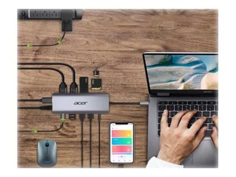 Acer 12-in-1 Type-C Dongle Kabel USB 3.2 Gen 1 (3.1 Gen 1) Type-C Silver USB 3.2 Gen 1 (3.1 Gen 1) Type-C