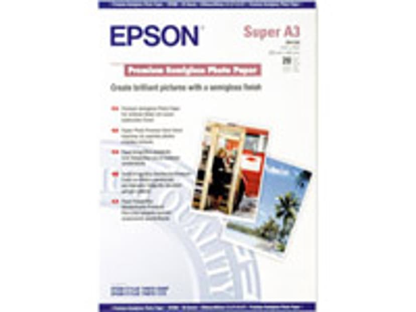 Epson Papper Photo Premium Semi Glossy A3+ 20-ark 250G