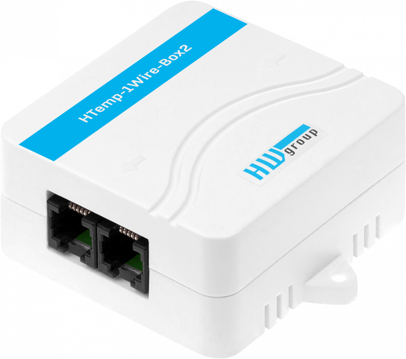 HW-Group HTemp-1Wire-Box2 Väggmonterad Temp/Luftfuktighetssensor