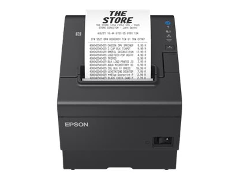 Epson TM-T88VII (132) USB/Ethernet PoweredUSB Svart