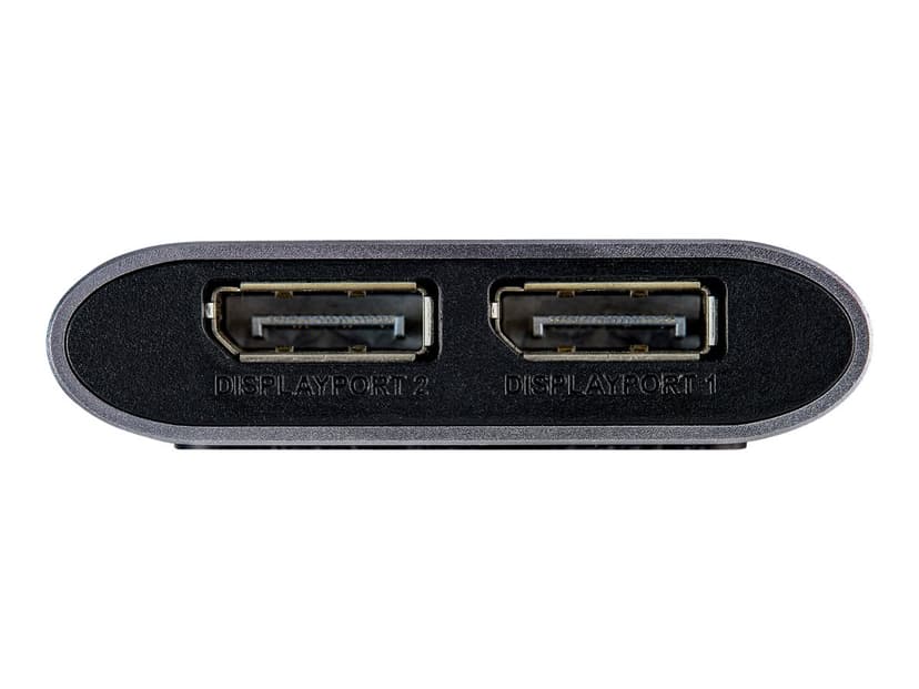 Startech StarTech.com Thunderbolt 3 naar Dual DisplayPort Adapter DP 1.4 Dual 4K 60Hz of Single 8K/5K Thunderbolt 3 naar DP Adapter TB3 naar 2x DisplayPort Monitor Video Display Adapter Mac/Windows