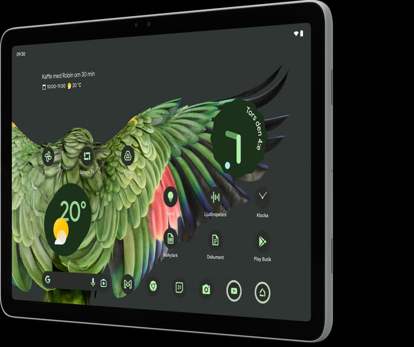 Google Pixel Tablet og opladerstation med højttaler 1GB 10.95" Cortex 128GB Hazel