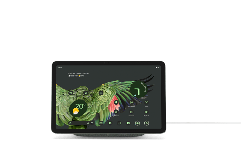 Google Pixel Tablet og opladerstation med højttaler 1GB 10.95" Cortex 128GB Hazel