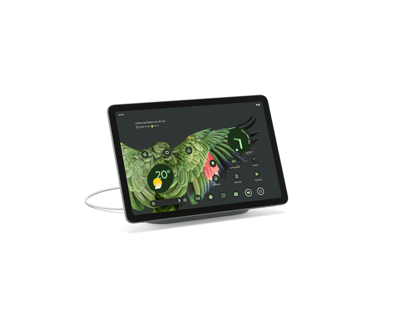 Google Pixel Tablet og opladerstation med højttaler 1GB 10.95" Cortex 128GB Hazel