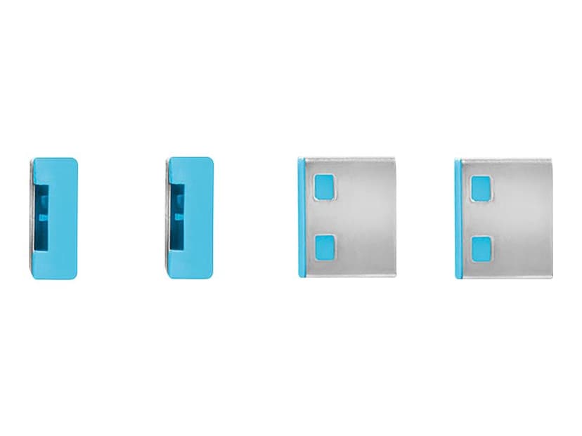Lindy Port Blocker USB Blue 4-pack